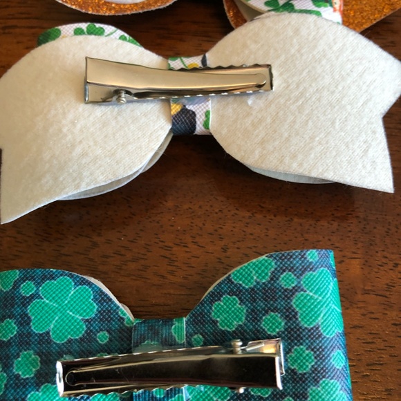 St. Patricks Day Irish Bow Set ~ 4 Pieces - Picture 7 of 7